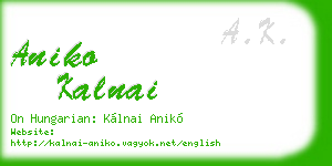 aniko kalnai business card